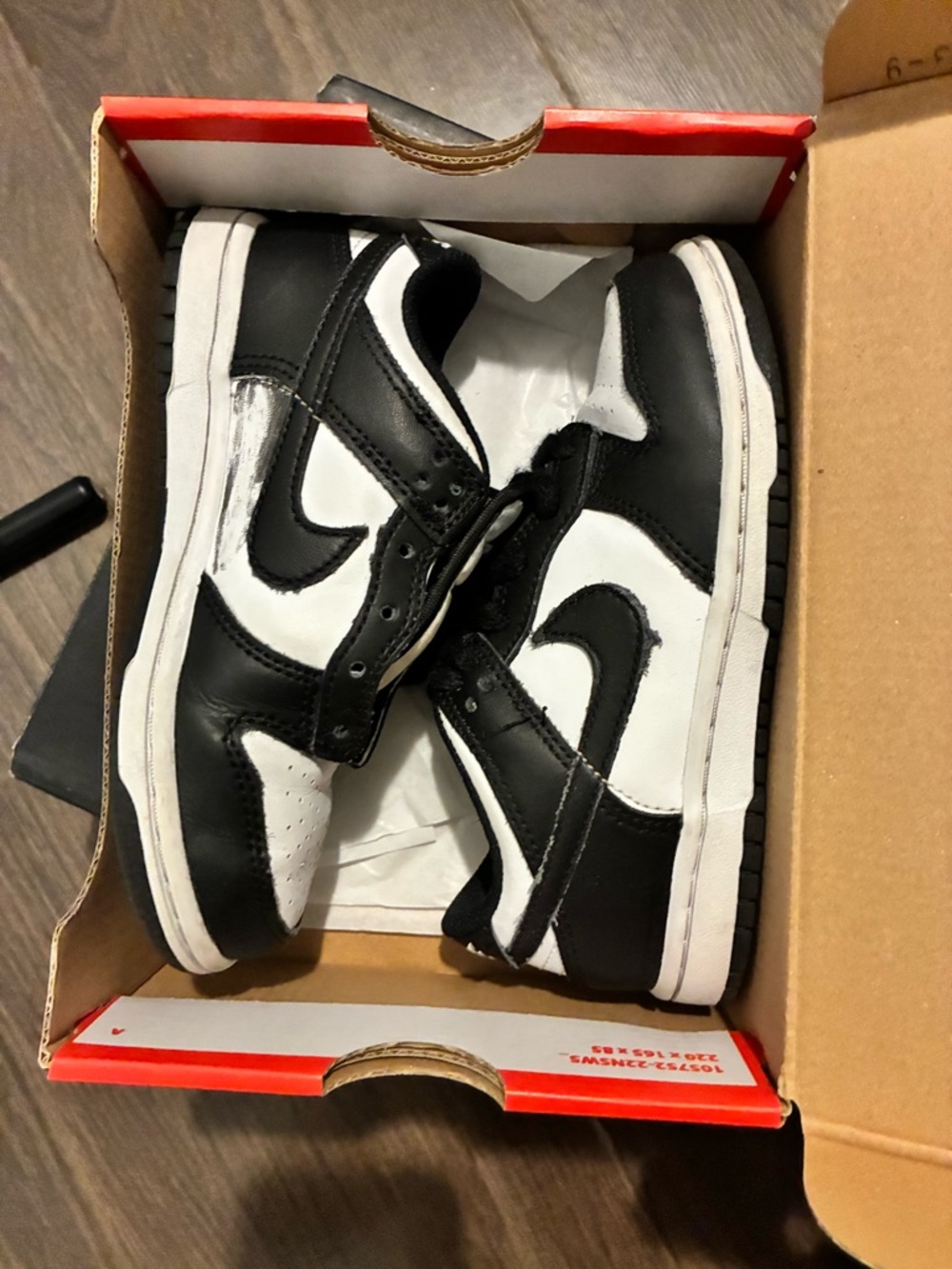 Nike Kids Black and White Low-Top Sneakers